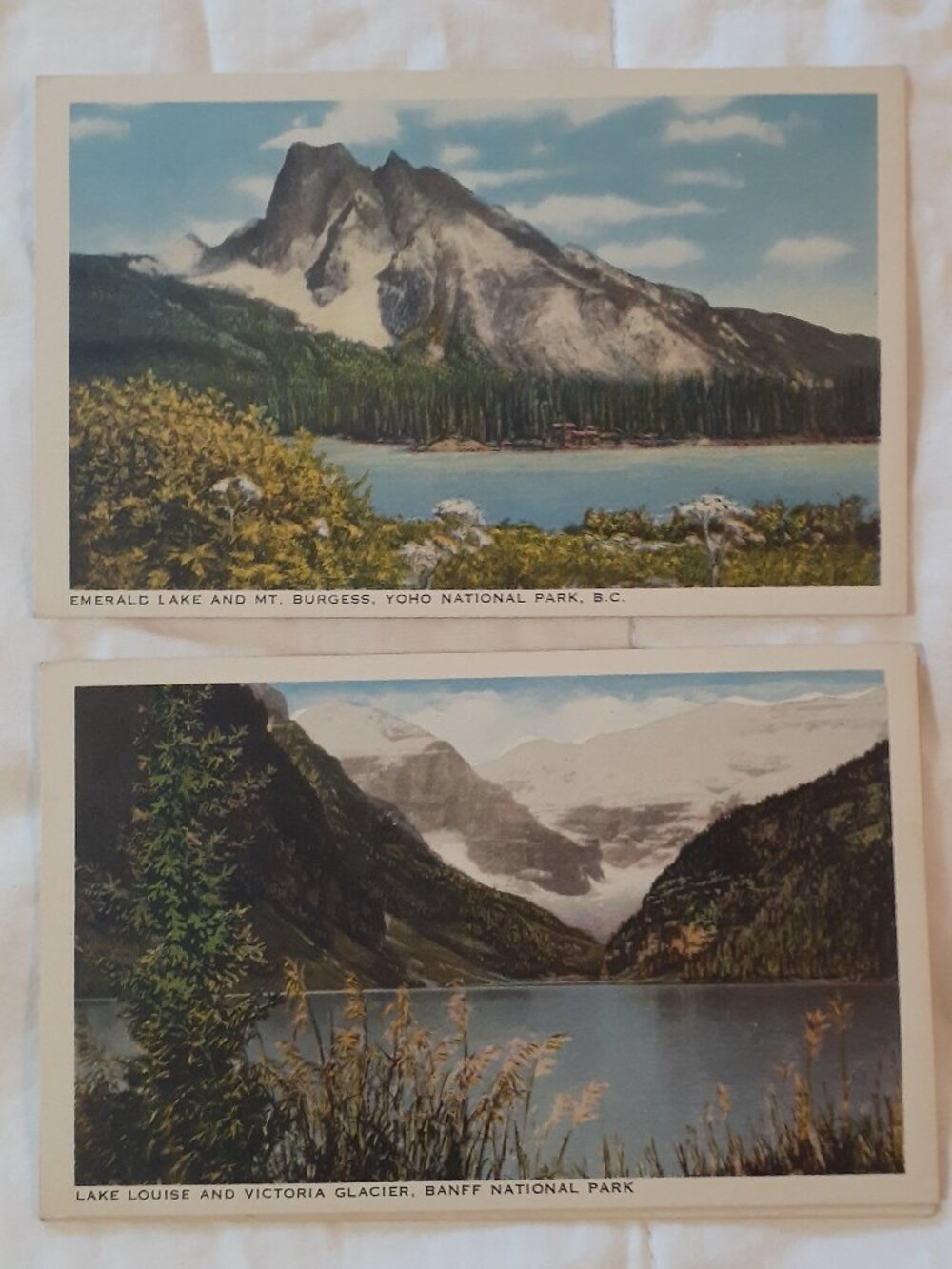 Banff National Park 4 Vintage Railway Postcards
